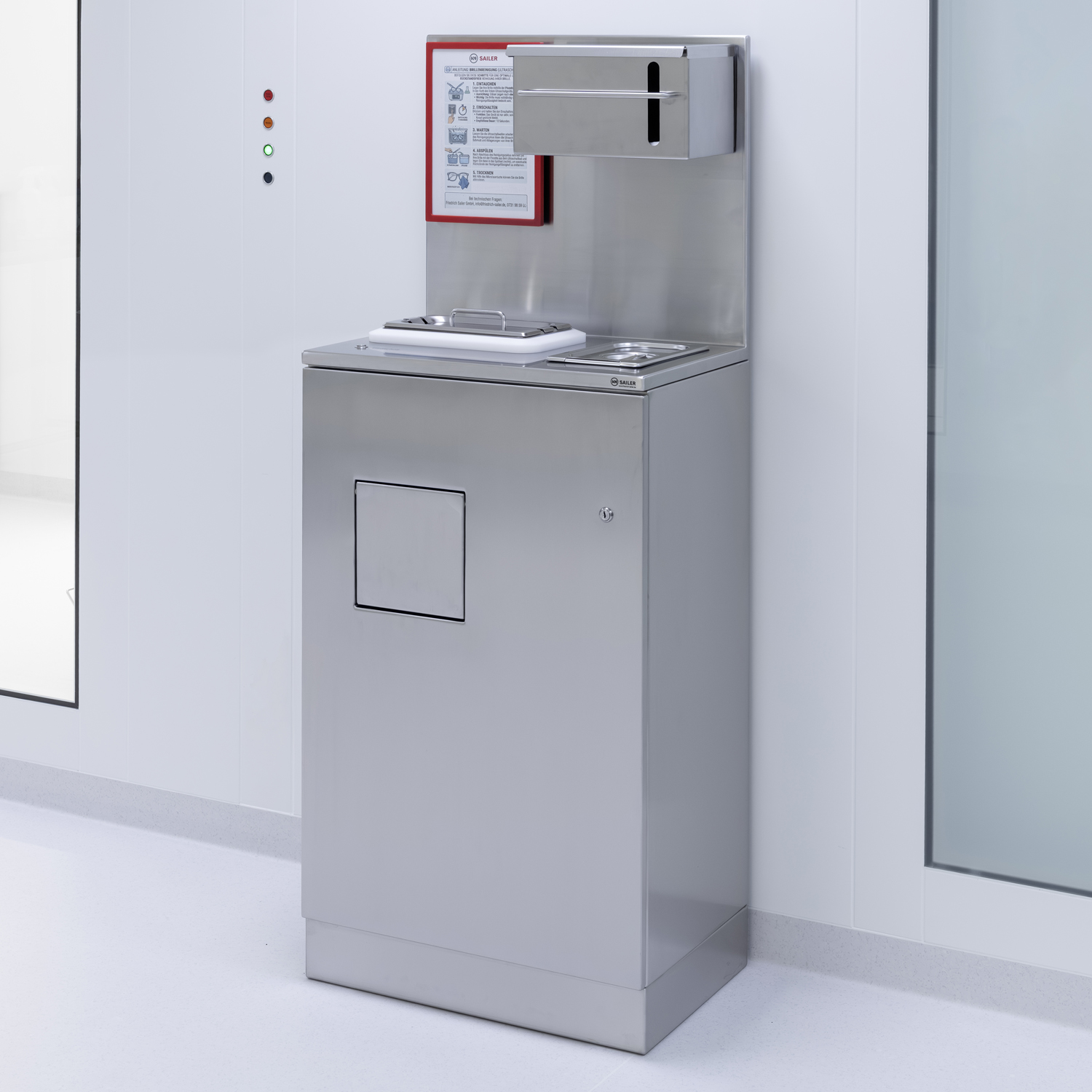 Brillen-Reinigungsstation Edelstahl