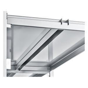 Edelstahlregalsystem Food Standard, Feldlast 2000 kg