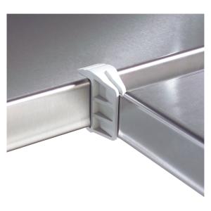 Edelstahlregalsystem Food Standard, Feldlast 600 kg