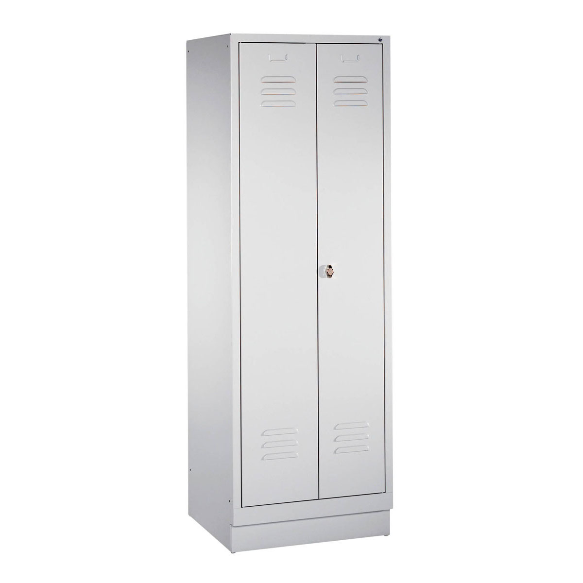 Garderobenschrank mit Sockel, zueinander schlagende Türen, ArtNr.: CP8022