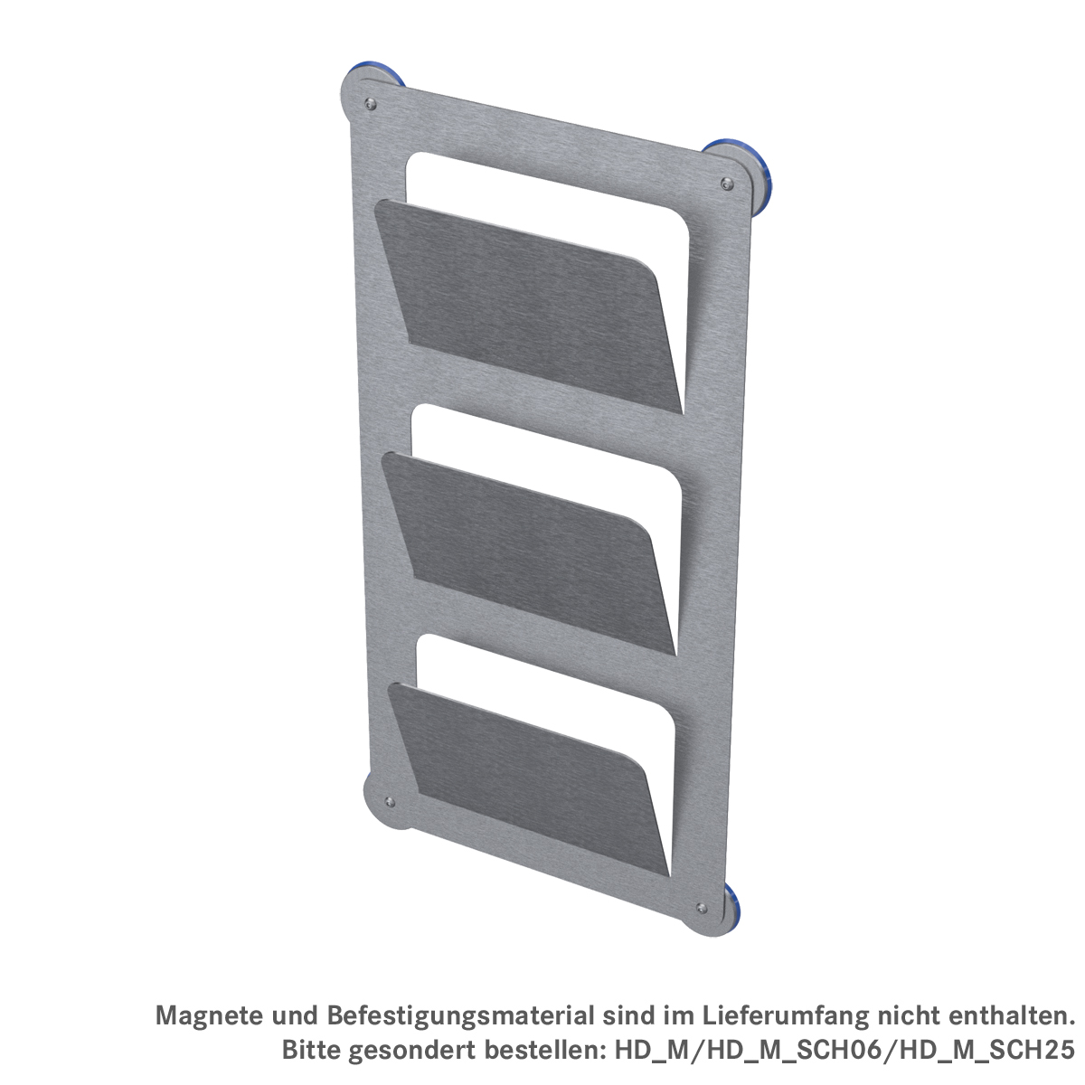 Halter für Dokumente und Mappen (dreifach), ArtNr.: HD_M_DH3