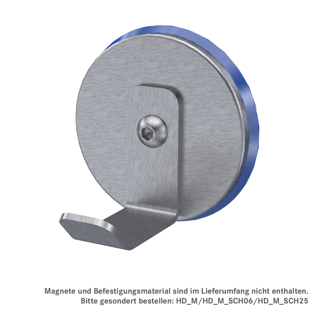 Kleiderhaken zur magnetischen Wandbefestigung