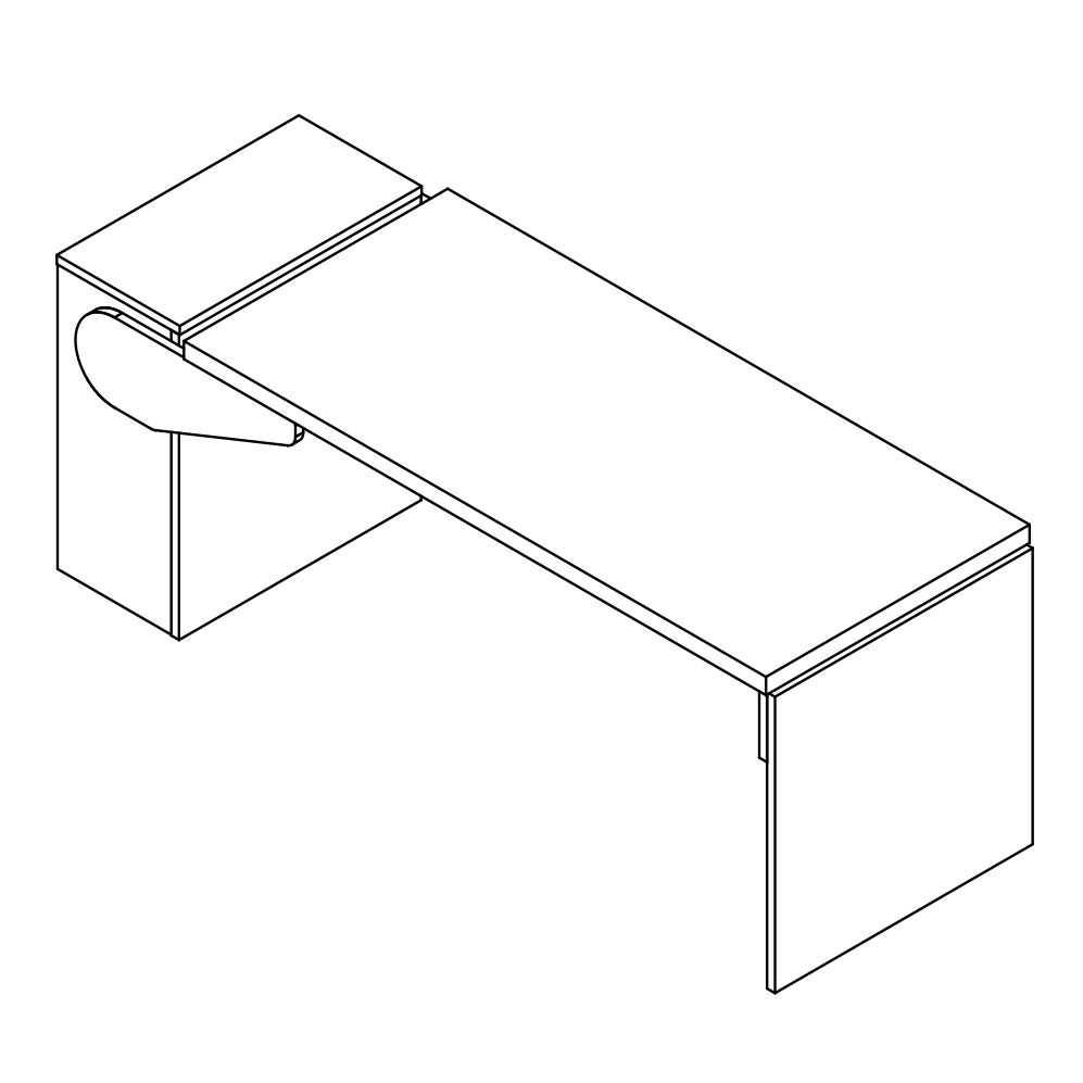 Sit-Over-Bank HPL klappbar, ArtNr.: HPL_SOB_KL